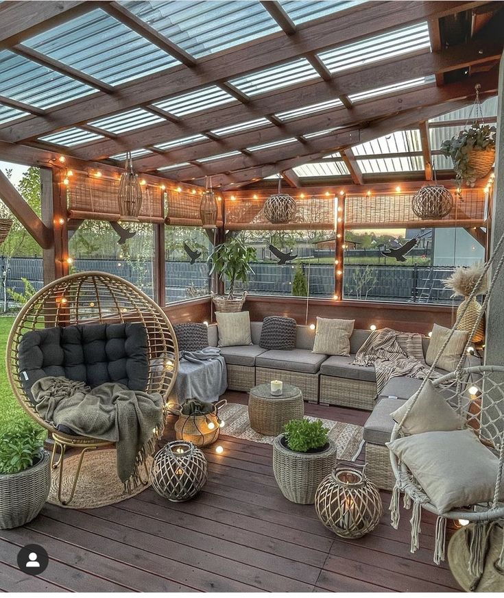 5 opciones para una zona de asientos en el jardín